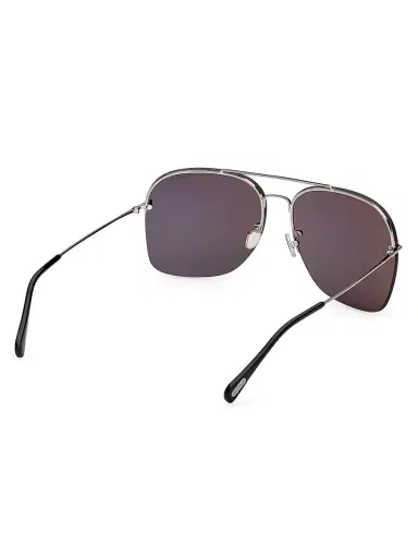 Tom Ford Men's Mackenzie 64MM Aviator Sunglasses - Shiny Smoke | Thumbnail 6 Tom Ford Men's Mackenzie 64MM Aviator Sunglasses - Shiny Smoke | Thumbnail 6