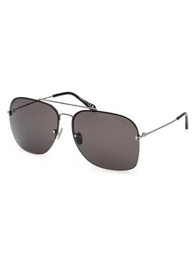 Tom Ford Men's Mackenzie 64MM Aviator Sunglasses - Shiny Smoke | Thumbnail 1 Tom Ford Men's Mackenzie 64MM Aviator Sunglasses - Shiny Smoke | Thumbnail 1