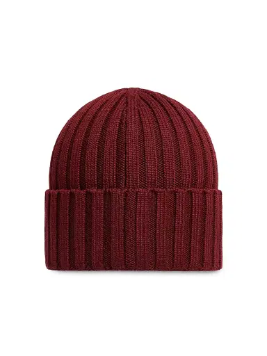 Moncler Women's Wool Ribbed Knit Logo Beanie | Thumbnail 2 Moncler Women's Wool Ribbed Knit Logo Beanie | Thumbnail 2