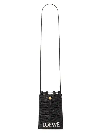 LOEWE Men's x Paula's Ibiza Drawstring Pocket Bucket Bag - Black | Thumbnail 4 LOEWE Men's x Paula's Ibiza Drawstring Pocket Bucket Bag - Black | Thumbnail 4