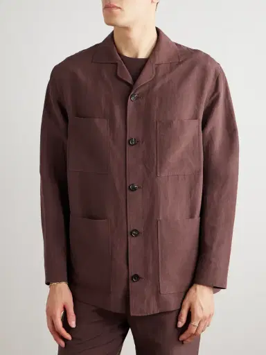 Loro Piana Joele Linen and Silk-Blend Overshirt - Men | Thumbnail 3 Loro Piana Joele Linen and Silk-Blend Overshirt - Men | Thumbnail 3