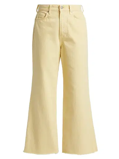 Veronica Beard Women's Taylor High-Rise Wide-Leg Crop Jeans | Thumbnail 1 Veronica Beard Women's Taylor High-Rise Wide-Leg Crop Jeans | Thumbnail 1