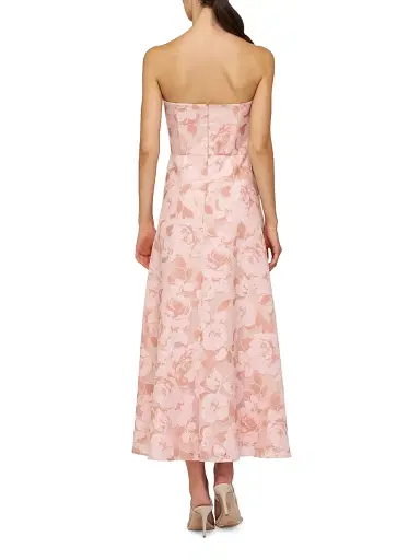 Kay Unger Women's Emmeline Burnout Toile Cocktail Dress - Misty Rose | Thumbnail 3 Kay Unger Women's Emmeline Burnout Toile Cocktail Dress - Misty Rose | Thumbnail 3