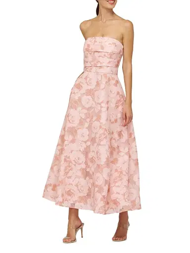 Kay Unger Women's Emmeline Burnout Toile Cocktail Dress - Misty Rose | Thumbnail 6 Kay Unger Women's Emmeline Burnout Toile Cocktail Dress - Misty Rose | Thumbnail 6