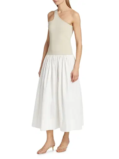 Et Ochs Women's Tori Stretch-Cotton Cut-Out Midi-Dress | Thumbnail 4 Et Ochs Women's Tori Stretch-Cotton Cut-Out Midi-Dress | Thumbnail 4