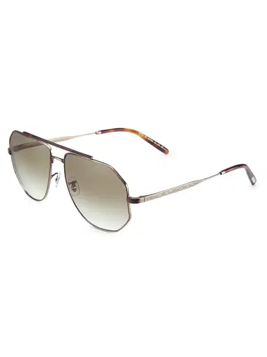 Brunello Cucinelli & Oliver Peoples Women's Moraldo 59MM Aviator Sunglasses - Gold | Thumbnail 2 Brunello Cucinelli & Oliver Peoples Women's Moraldo 59MM Aviator Sunglasses - Gold | Thumbnail 2