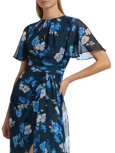 Shoshanna Women's Macie Floral Maxi Dress - Indigo Multi | Thumbnail 6 Shoshanna Women's Macie Floral Maxi Dress - Indigo Multi | Thumbnail 6
