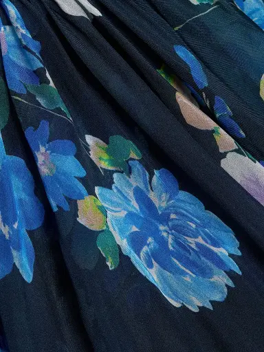 Shoshanna Women's Macie Floral Maxi Dress - Indigo Multi | Thumbnail 7 Shoshanna Women's Macie Floral Maxi Dress - Indigo Multi | Thumbnail 7