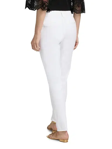 Kobi Halperin Women's Cathy Twill Fray-Hem Pants - White | Thumbnail 5 Kobi Halperin Women's Cathy Twill Fray-Hem Pants - White | Thumbnail 5
