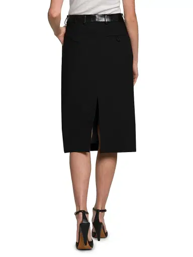 Stella McCartney Women's Croco Combo Midi-Skirt - Black | Thumbnail 5 Stella McCartney Women's Croco Combo Midi-Skirt - Black | Thumbnail 5