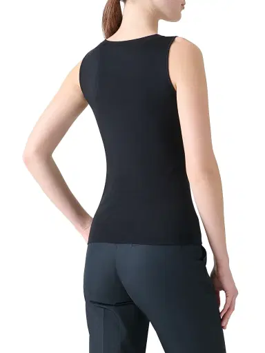 Akris Women's Silk Knit Tank - Black | Thumbnail 5 Akris Women's Silk Knit Tank - Black | Thumbnail 5