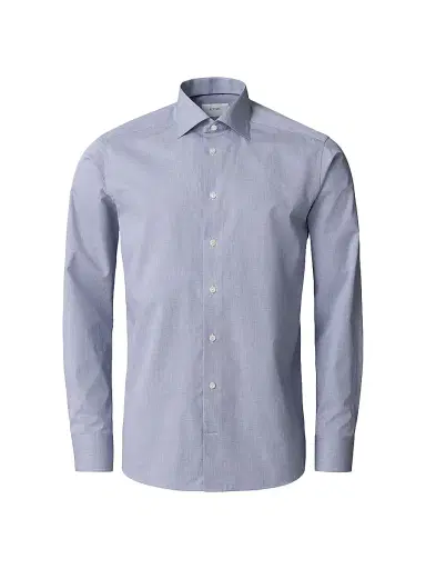 Eton Men's Slim-Fit Melange Solid Button-Front Shirt | Thumbnail 2 Eton Men's Slim-Fit Melange Solid Button-Front Shirt | Thumbnail 2