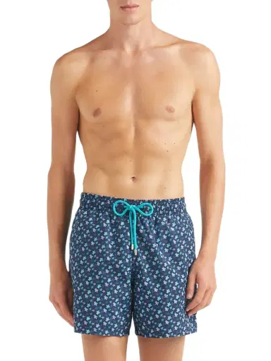 Vilebrequin Men's Micro Ronde des Tortues Rainbow Swim Trunks | Thumbnail 3 Vilebrequin Men's Micro Ronde des Tortues Rainbow Swim Trunks | Thumbnail 3