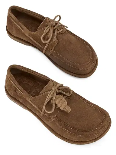 LOEWE Men's x Paula's Ibiza Campo Suede Boat Shoes - Brown | Thumbnail 3 LOEWE Men's x Paula's Ibiza Campo Suede Boat Shoes - Brown | Thumbnail 3