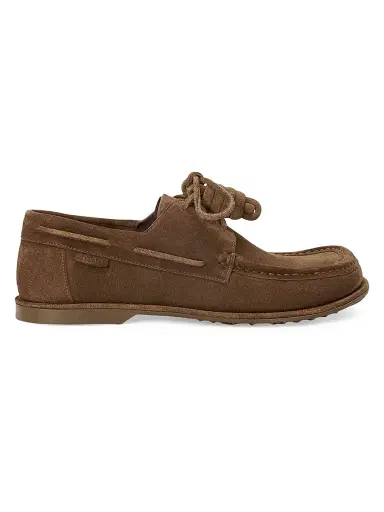 LOEWE Men's x Paula's Ibiza Campo Suede Boat Shoes - Brown | Thumbnail 1 LOEWE Men's x Paula's Ibiza Campo Suede Boat Shoes - Brown | Thumbnail 1