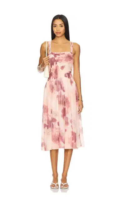 Free People x REVOLVE Tessa Smocked Midi Dress | Thumbnail 1 Free People x REVOLVE Tessa Smocked Midi Dress | Thumbnail 1