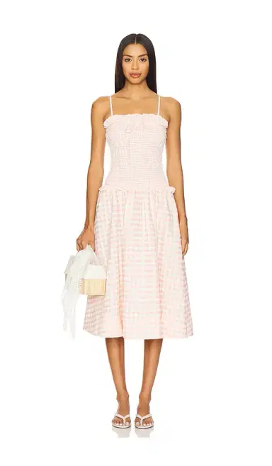 For Love & Lemons Petal Gingham Midi Dress | Thumbnail 2 For Love & Lemons Petal Gingham Midi Dress | Thumbnail 2