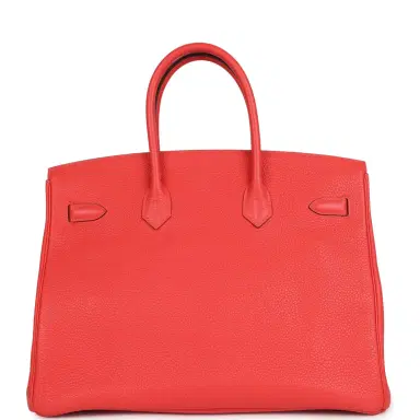 HERMÈS Pre-owned Hermes Birkin 35 Rose Jaipur Clemence Palladium Hardware | Thumbnail 4 HERMÈS Pre-owned Hermes Birkin 35 Rose Jaipur Clemence Palladium Hardware | Thumbnail 4
