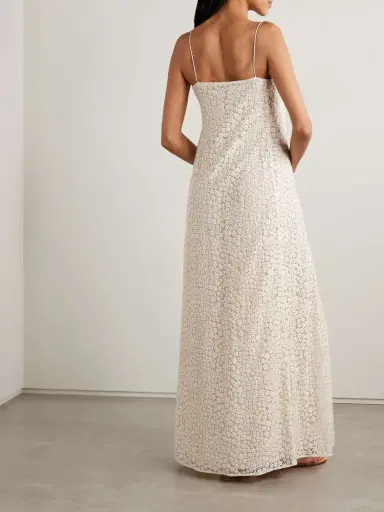 Staud Delfina Organic Cotton-blend Guipure Lace Maxi Dress | Thumbnail 3 Staud Delfina Organic Cotton-blend Guipure Lace Maxi Dress | Thumbnail 3