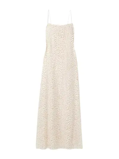 Staud Delfina Organic Cotton-blend Guipure Lace Maxi Dress | Thumbnail 1 Staud Delfina Organic Cotton-blend Guipure Lace Maxi Dress | Thumbnail 1