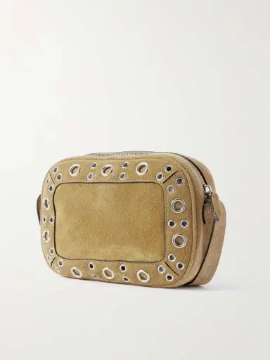 Valentino Garavani Nellcôte Embellished Suede Shoulder Bag | Thumbnail 3 Valentino Garavani Nellcôte Embellished Suede Shoulder Bag | Thumbnail 3