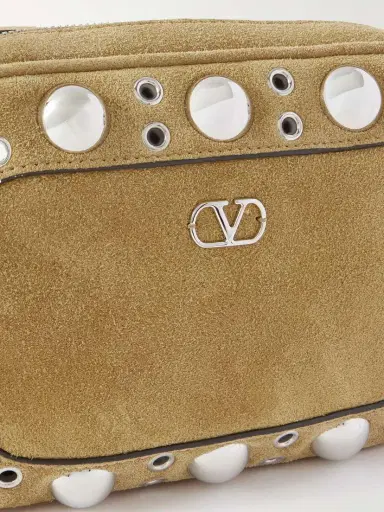 Valentino Garavani Nellcôte Embellished Suede Shoulder Bag | Thumbnail 4 Valentino Garavani Nellcôte Embellished Suede Shoulder Bag | Thumbnail 4