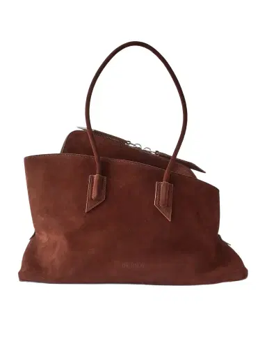 The Attico La Passeggiata Medium Asymmetric Suede Tote | Thumbnail 1 The Attico La Passeggiata Medium Asymmetric Suede Tote | Thumbnail 1