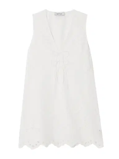 Matteau Scalloped Broderie Anglaise Cotton Mini Dress | Thumbnail 1 Matteau Scalloped Broderie Anglaise Cotton Mini Dress | Thumbnail 1