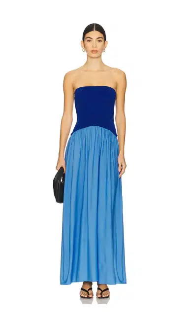 Solid & Striped Strapless Soglio Dress | Thumbnail 1 Solid & Striped Strapless Soglio Dress | Thumbnail 1
