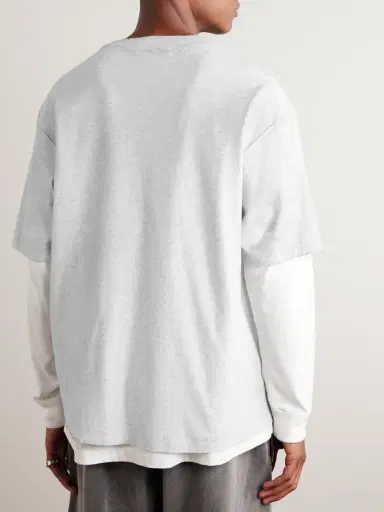 Acne Studios Exford Distressed Logo-Print Organic Cotton-Jersey T-Shirt - Men | Thumbnail 3 Acne Studios Exford Distressed Logo-Print Organic Cotton-Jersey T-Shirt - Men | Thumbnail 3