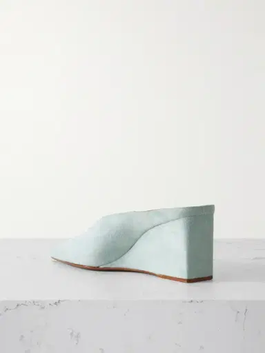 Alaïa 75 Suede Wedge Mules | Thumbnail 3 Alaïa 75 Suede Wedge Mules | Thumbnail 3