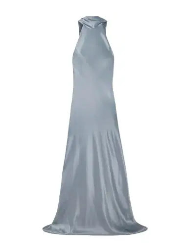 Galvan Sienna Satin Halterneck Gown | Thumbnail 1 Galvan Sienna Satin Halterneck Gown | Thumbnail 1