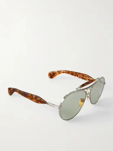Jacques Marie Mage Aspen Aviator-style Silver-tone And Acetate Sunglasses | Thumbnail 3 Jacques Marie Mage Aspen Aviator-style Silver-tone And Acetate Sunglasses | Thumbnail 3