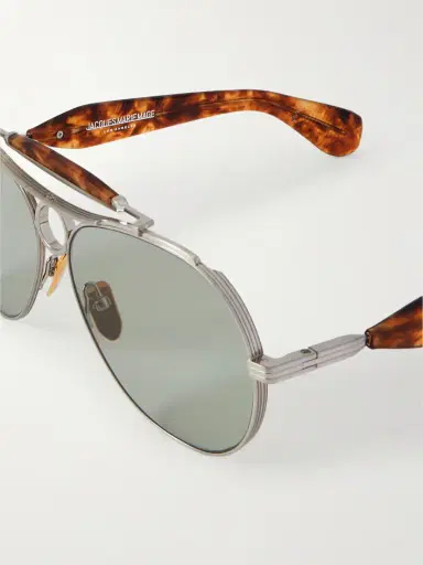 Jacques Marie Mage Aspen Aviator-style Silver-tone And Acetate Sunglasses | Thumbnail 4 Jacques Marie Mage Aspen Aviator-style Silver-tone And Acetate Sunglasses | Thumbnail 4