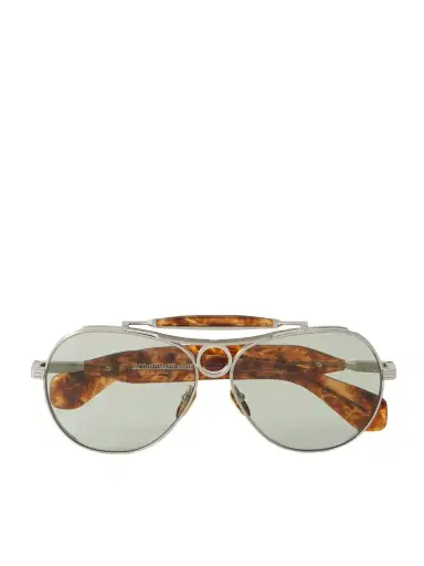Jacques Marie Mage Aspen Aviator-style Silver-tone And Acetate Sunglasses | Thumbnail 1 Jacques Marie Mage Aspen Aviator-style Silver-tone And Acetate Sunglasses | Thumbnail 1