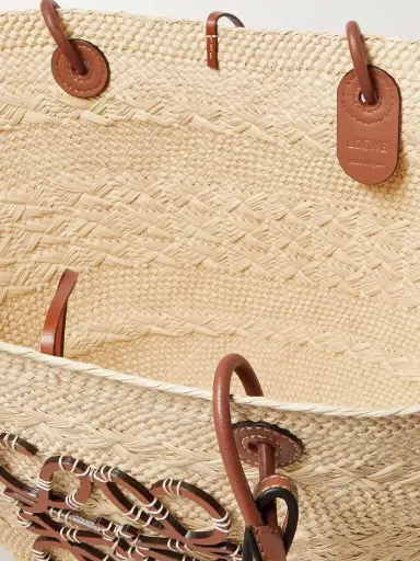 Loewe + Paula's Ibiza Anagram Medium Leather-trimmed Woven Raffia Tote | Thumbnail 5 Loewe + Paula's Ibiza Anagram Medium Leather-trimmed Woven Raffia Tote | Thumbnail 5