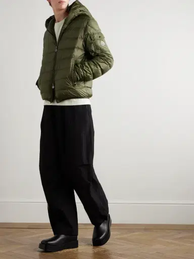 Moncler Najan Logo-Appliquéd Quilted Shell Hooded Down Jacket - Men | Thumbnail 2 Moncler Najan Logo-Appliquéd Quilted Shell Hooded Down Jacket - Men | Thumbnail 2