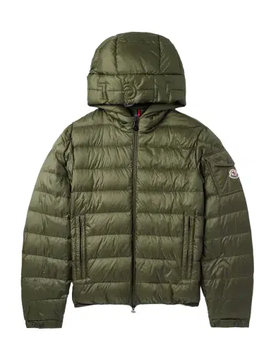 Moncler Najan Logo-Appliquéd Quilted Shell Hooded Down Jacket - Men | Thumbnail 1 Moncler Najan Logo-Appliquéd Quilted Shell Hooded Down Jacket - Men | Thumbnail 1
