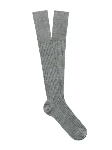 Brunello Cucinelli Ribbed Wool and Cashmere-Blend Socks - Men | Thumbnail 1 Brunello Cucinelli Ribbed Wool and Cashmere-Blend Socks - Men | Thumbnail 1