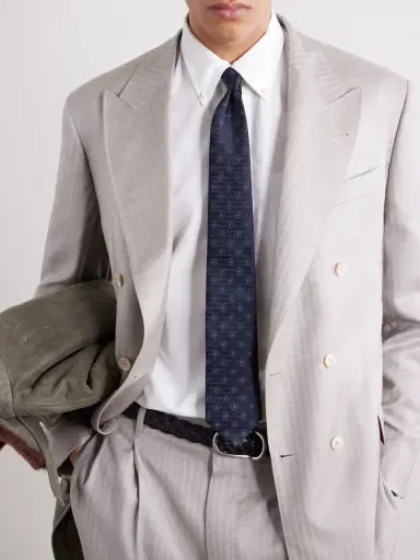 Brunello Cucinelli 8cm Silk-Jacquard Tie - Men | Thumbnail 3 Brunello Cucinelli 8cm Silk-Jacquard Tie - Men | Thumbnail 3