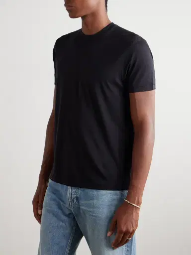 Tom Ford Lyocell and Cotton-Blend Jersey T-Shirt - Men | Thumbnail 3 Tom Ford Lyocell and Cotton-Blend Jersey T-Shirt - Men | Thumbnail 3