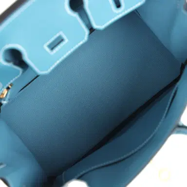 HERMÈS Hermes Birkin 25 Blue Jean Togo Gold Hardware | Thumbnail 8 HERMÈS Hermes Birkin 25 Blue Jean Togo Gold Hardware | Thumbnail 8