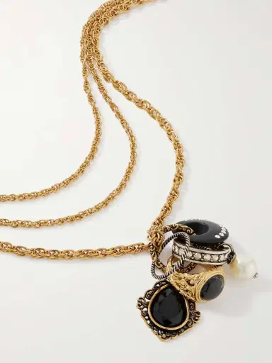 Chloé And Silver-tone, Crystal And Faux Pearl Necklace | Thumbnail 4 Chloé And Silver-tone, Crystal And Faux Pearl Necklace | Thumbnail 4