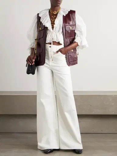 Chloé Belted Leather Vest | Thumbnail 2 Chloé Belted Leather Vest | Thumbnail 2