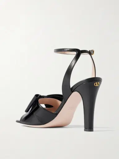 Valentino Garavani Bowow 95 Bow-detailed Leather Sandals | Thumbnail 3 Valentino Garavani Bowow 95 Bow-detailed Leather Sandals | Thumbnail 3