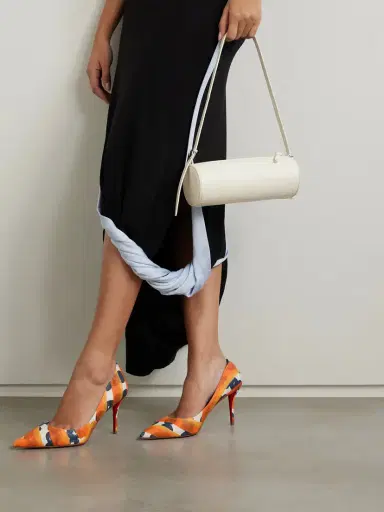 Christian Louboutin Miss Z 80 Printed Faille Pumps | Thumbnail 2 Christian Louboutin Miss Z 80 Printed Faille Pumps | Thumbnail 2