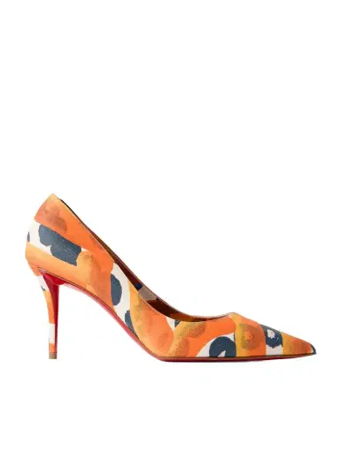 Christian Louboutin Miss Z 80 Printed Faille Pumps | Thumbnail 1 Christian Louboutin Miss Z 80 Printed Faille Pumps | Thumbnail 1