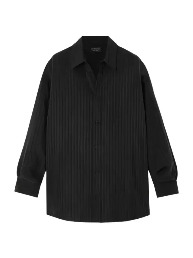 Striped Satin-jacquard Shirt Striped Satin-jacquard Shirt