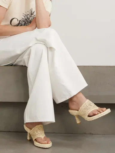 Chloé Isla Crocheted Raffia Mules | Thumbnail 2 Chloé Isla Crocheted Raffia Mules | Thumbnail 2