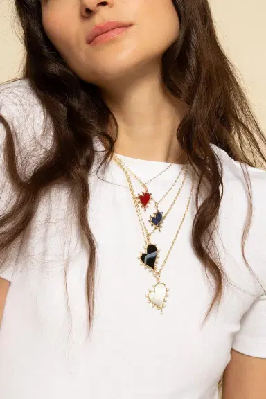 MONICA RICH KOSANN Diamond Pearl Heart Necklace | Thumbnail 2 MONICA RICH KOSANN Diamond Pearl Heart Necklace | Thumbnail 2